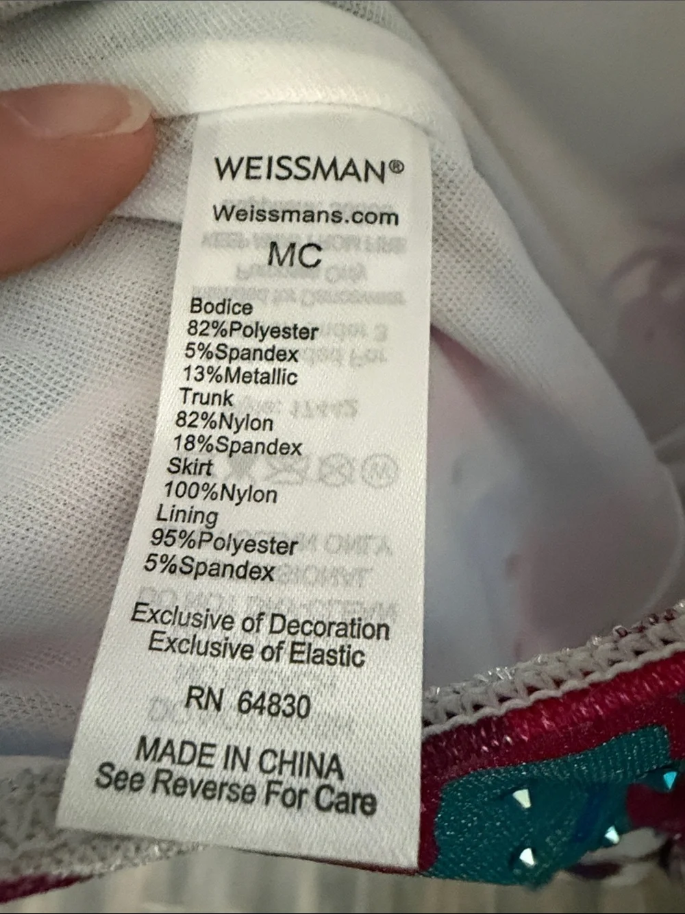 Weissman The Nicest Kids In Town 17442 MC w/ custom rhinestones